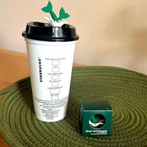 Starbucks Siren tail Stopper for hot drinks